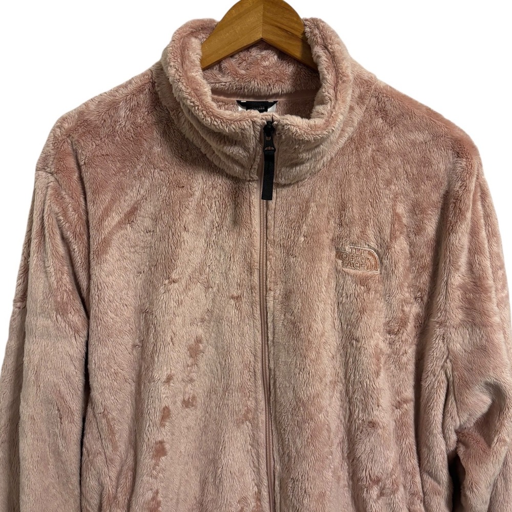 The North Face Osito Fleece Jacket Pink Full Zip Fuzzy Gorpcore Plus Size XXXL - Picture 9 of 12